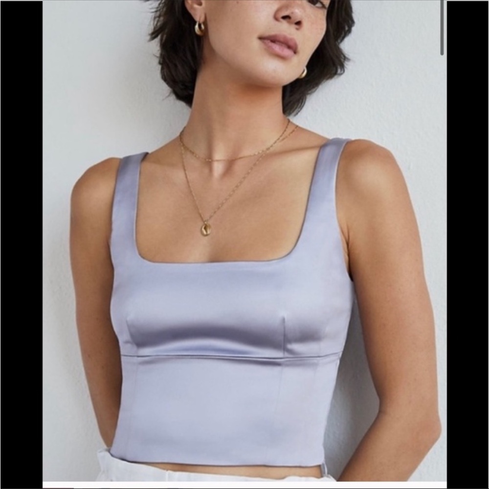 Wilfred/ Aritzia shine bustier in lavish lavender